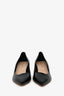 Christian Dior Black Patent Leather Pointed Toe Heels Size 37.5