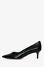 Christian Dior Black Patent Leather Pointed Toe Heels Size 37.5