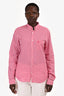 Burberry Brit Pink/White Gingham Check Button Up Shirt Size M