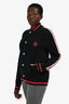 Givenchy Black Logo Baseball Jacket Size M