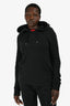 Gucci Black Red Knitted Neck Detail Hoodie Size M
