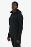 Gucci Black Red Knitted Neck Detail Hoodie Size M