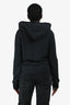 Gucci Black Red Knitted Neck Detail Hoodie Size M