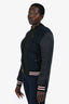 Lanvin Black Baseball Jacket Size 46