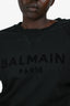 Balmain Black Crewneck Sweater Size M