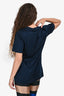 Lanvin Navy Graphic Printed Short Sleeves T-Shirt Size S