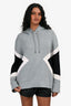 Neil Barrett Grey/White/Black Hoodie Size S Mens