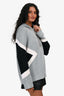 Neil Barrett Grey/White/Black Hoodie Size S Mens