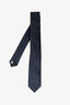 Christian Dior Navy CD Logo Neck Tie