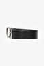 Burberry Black/Grey Tartan Patterned Reversible Belt Est. Size 85