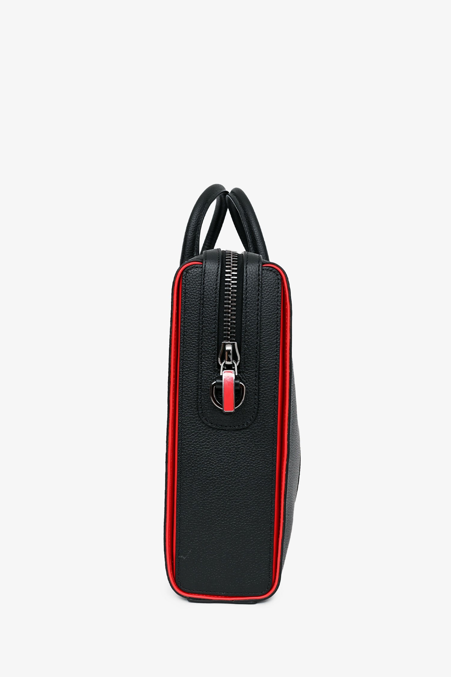 Christian Louboutin ブラックケース Christian Louboutin Black Leather Briefcase – Mine & Yours