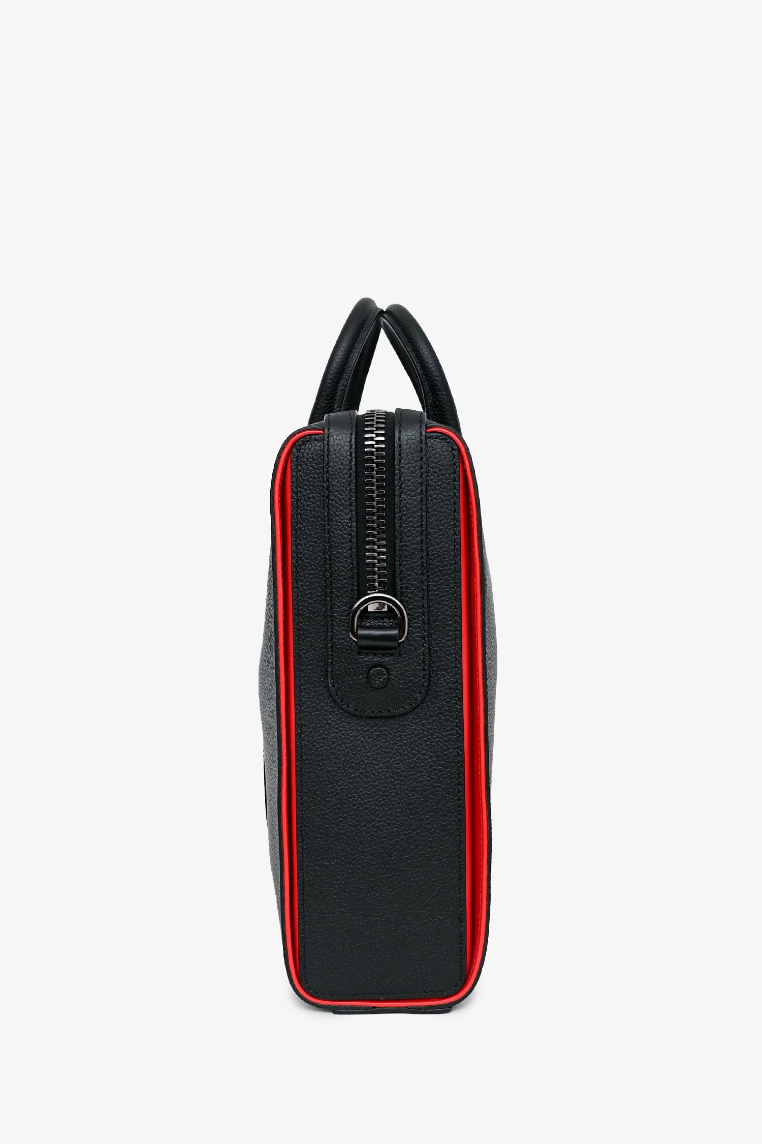 Christian Louboutin ケース ブラック Christian Louboutin Black Leather Briefcase – Mine & Yours