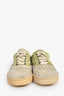 Bottega Veneta Green Suede Leather Intrecciato Sneakers Size 40