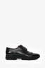 Hermès Black Brushed Leather Lace Up Shoes Size 41