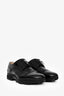 Hermès Black Brushed Leather Lace Up Shoes Size 41