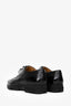 Hermès Black Brushed Leather Lace Up Shoes Size 41