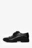 Hermès Black Brushed Leather Lace Up Shoes Size 41