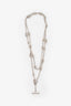Hermès Sterling Silver Farandole Long Necklace 160