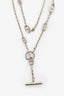 Hermès Sterling Silver Farandole Long Necklace 160