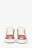 Alexander McQueen Pink Glittered Leather Oversized Sneakers Size 36