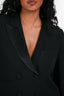 Alberta Ferretti Black Double Breasted Blazer + Trouser Set Size 2