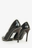 Alexander Wang Black Leather Silver Studded Pumps Size 39