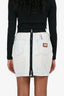 Dolce & Gabbana Denim Zip Mini Skirt Size 38