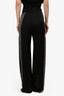 Alberta Ferretti Black Satin Embellished Tuxedo Pants Size 4