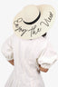 Eugenia Kim Straw 'Enjoy The Views' Embroidered Hat