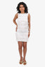 With Jean White Ruched Sleeveless Mini Dress Size S