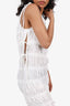 With Jean White Ruched Sleeveless Mini Dress Size S