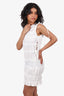 With Jean White Ruched Sleeveless Mini Dress Size S