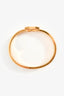 Hermès Gold Toned/Mauve Ceramic Clic H Bracelet PM