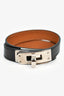 Hermès Black Leather Double Tour Bracelet