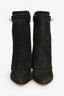 Givenchy Black Suede Shark Ankle Booties Size 38