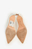 Manolo Blahnik White Leather Pointed Heels Size 37.5
