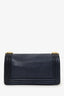 Pre-Loved Chanel™ 2013-14 Navy Lambskin Embossed Medium Cube Boy Shoulder Bag