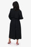 Yves Saint Laurent Rive Gauche Black Wool Double Breasted Trench Coat Estimated Size M