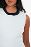 Christian Dior Blue/Cream Colour Block A-Line Dress Size 36