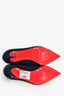 Christian Louboutin Navy Blue Suede 'Lock So Kate Booty 100' Heeled Booties Size 39