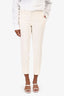 Saint Laurent 2021 Cream Wool/Satin Tuxedo Blazer + Pant Suit Size 36