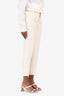 Saint Laurent 2021 Cream Wool/Satin Tuxedo Blazer + Pant Suit Size 36