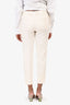 Saint Laurent 2021 Cream Wool/Satin Tuxedo Blazer + Pant Suit Size 36