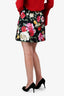 Dolce & Gabbana Black Floral Mini Skirt Size 44