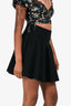 Alexander Wang Black Ruffled Mini Skirt Size S