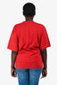 Prada Red Logo T-Shirt Size M