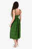 Ulla Johnson Green Eyelet 'Matilde' Midi Dress Size 0