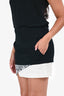 Helmut Lang Black/White Mini Skirt Size 0