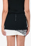 Helmut Lang Black/White Mini Skirt Size 0