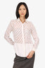 3.1 Phillip Lim Cream Sheer Button Up Blouse Size 0